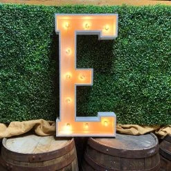 Wood Marquee Letter "E" -Event Decoration Sales Shop WOOD MAR E 03