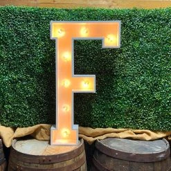Wood Marquee Letter "F" -Event Decoration Sales Shop WOOD MAR F 03