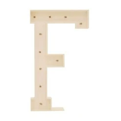 Wood Marquee Letter "F" -Event Decoration Sales Shop WOOD MAR F 04