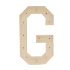 Wood Marquee Letter "G" -Event Decoration Sales Shop WOOD MAR G 04