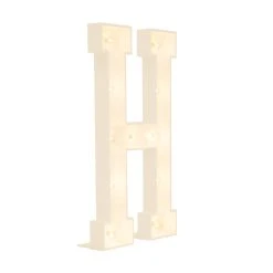 Wood Marquee Letter "H"