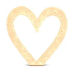 Wood Marquee - BOLD FONT - "Heart Symbol" - 4ft Tall