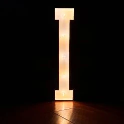 Wood Marquee Letter "I" -Event Decoration Sales Shop WOOD MAR I 02