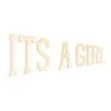 Wood Marquee "ITS A GIRL" -Event Decoration Sales Shop WOOD MAR ITSAGIRL 1