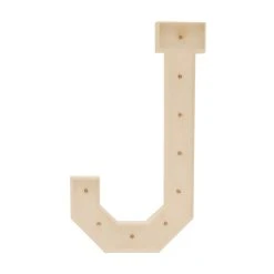 Wood Marquee Letter "J" -Event Decoration Sales Shop WOOD MAR J 04