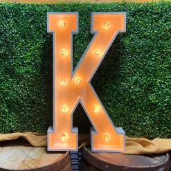 Wood Marquee Letter "K" -Event Decoration Sales Shop WOOD MAR K 03