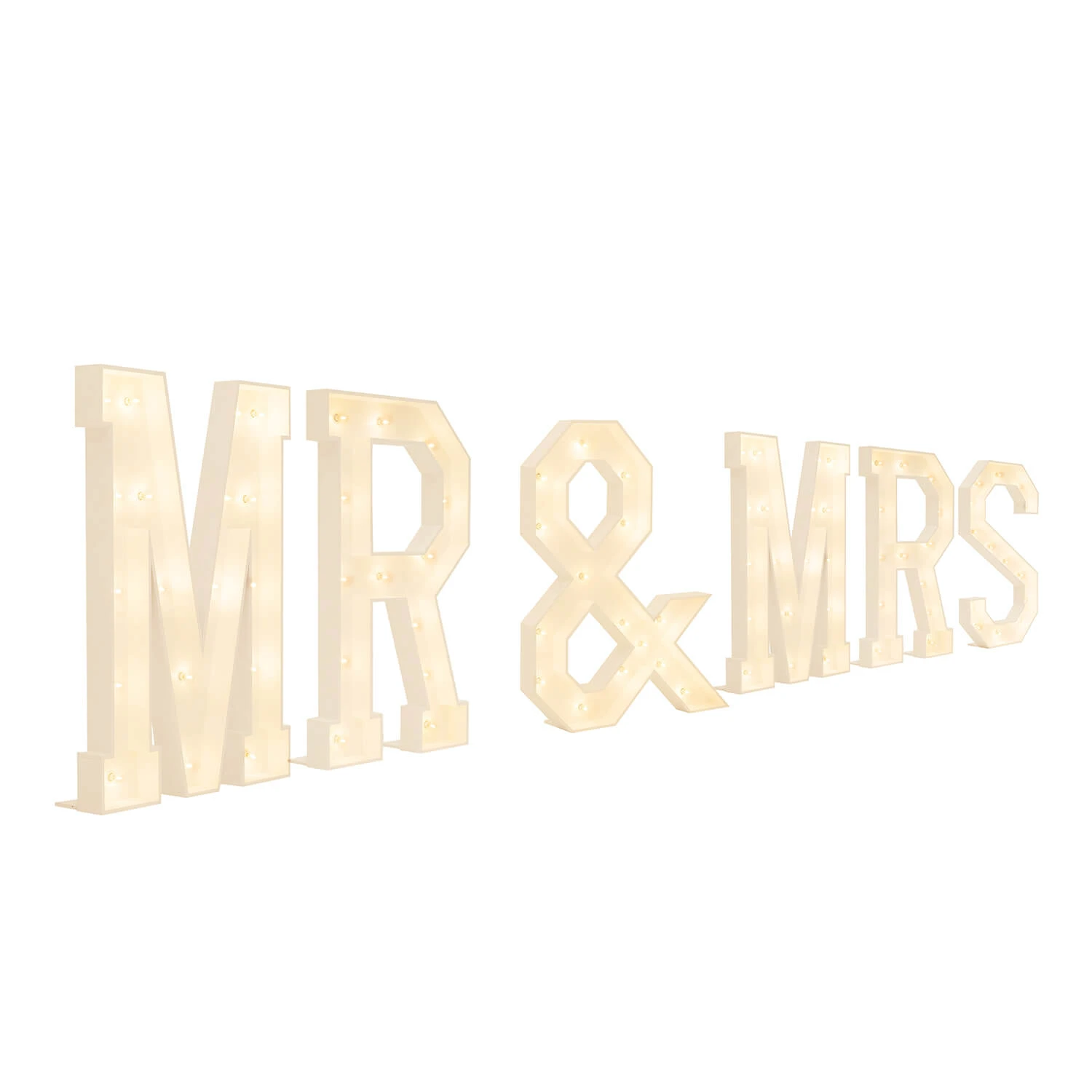 Wood Marquee "MR & MRS" 3 Wood Marquee "MR & MRS"