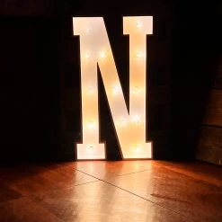 Wood Marquee Letter "N" -Event Decoration Sales Shop WOOD MAR N 02