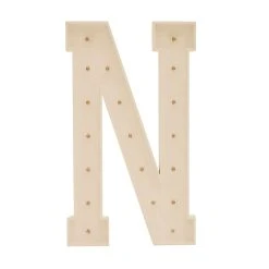 Wood Marquee Letter "N" -Event Decoration Sales Shop WOOD MAR N 04