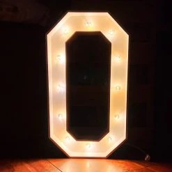 Wood Marquee Letter "O" -Event Decoration Sales Shop WOOD MAR O 02