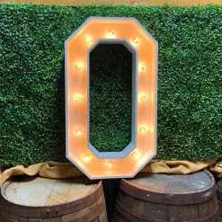 Wood Marquee Letter "O" -Event Decoration Sales Shop WOOD MAR O 03