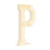Wood Marquee Letter "P" -Event Decoration Sales Shop WOOD MAR P 1 2