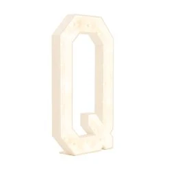 Wood Marquee Letter "Q"