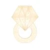 Wood Marquee "Ring Symbol" -Event Decoration Sales Shop WOOD MAR RING 1