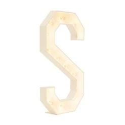 Wood Marquee Letter "S"