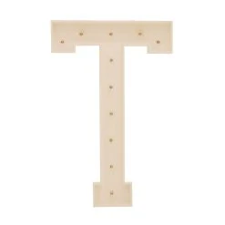 Wood Marquee Letter "T" -Event Decoration Sales Shop WOOD MAR T 04