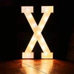 Wood Marquee Letter "X" -Event Decoration Sales Shop WOOD MAR X 02
