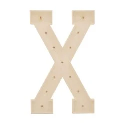 Wood Marquee Letter "X" -Event Decoration Sales Shop WOOD MAR X 04