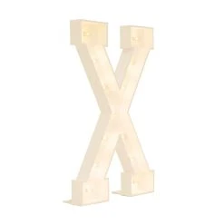 Wood Marquee Letter "X"