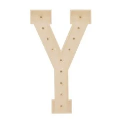 Wood Marquee Letter "Y" -Event Decoration Sales Shop WOOD MAR Y 04