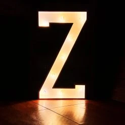 Wood Marquee Letter "Z" -Event Decoration Sales Shop WOOD MAR Z 02