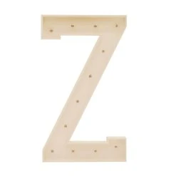 Wood Marquee Letter "Z" -Event Decoration Sales Shop WOOD MAR Z 04