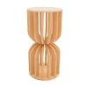 Slatted Plinth Pedestal - Torus Collection - Style D