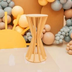 Slatted Plinth Pedestal - Torus Collection - Style E -Event Decoration Sales Shop WOOD PLINTH E 03 1