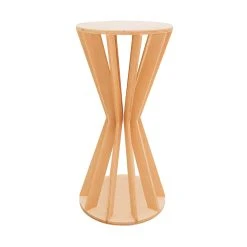 Slatted Plinth Pedestal - Torus Collection - Style E