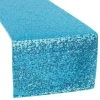 Standard Sequin Table Runner By Eastern Mills - Aqua Blue -Event Decoration Sales Shop aquablue glitz sequin table runner 2