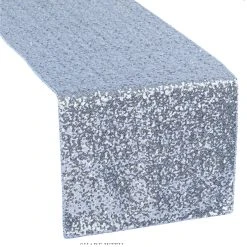 Standard Sequin Table Runner By Eastern Mills - Baby Blue