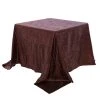 Square 90" X 90" Sequin Tablecloth By Eastern Mills - Premium Quality - Brown