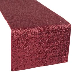 Standard Sequin Table Runner By Eastern Mills - Burgundy