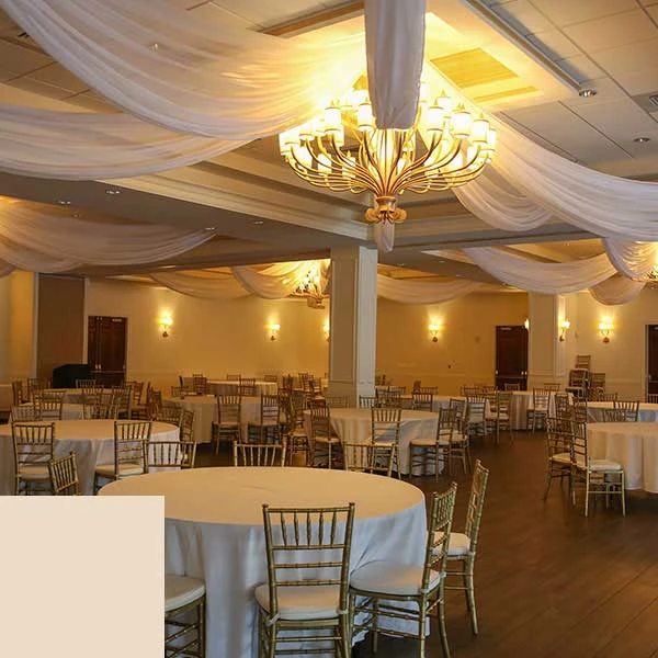 Single Piece - Champagne Sheer Prefabricated Ceiling Drape Panel - Choose Length And Drop! 4 Single Piece - Champagne Sheer Prefabricated Ceiling Drape Panel - Choose Length And Drop! - Image 2