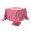 Square 90" X 90" Sequin Tablecloth By Eastern Mills - Premium Quality - Dusty Rose