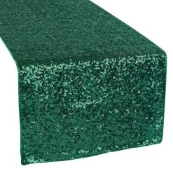 Standard Sequin Table Runner By Eastern Mills - Emerald Green