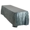 Rectangle 90" X 156" Sequin Tablecloth By Eastern Mills - Premium Quality - Grey Blue -Event Decoration Sales Shop greyblue rectangle 90x156 sequin tablecloth