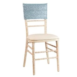 Sequin & Spandex Chair Cuff By Eastern Mills - Baby Blue - 10 Pack