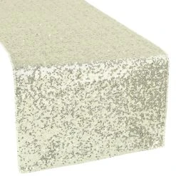 Standard Sequin Table Runner By Eastern Mills - Ivory