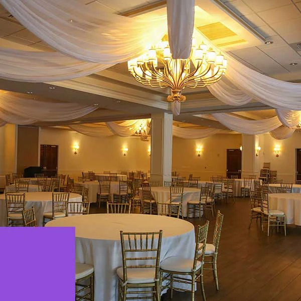 Single Piece - Lavender Sheer Prefabricated Ceiling Drape Panel - Choose Length And Drop! 4 Single Piece - Lavender Sheer Prefabricated Ceiling Drape Panel - Choose Length And Drop! - Image 2