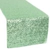 Standard Sequin Table Runner By Eastern Mills - Mint Green -Event Decoration Sales Shop mintgreen glitz sequin table runner 2