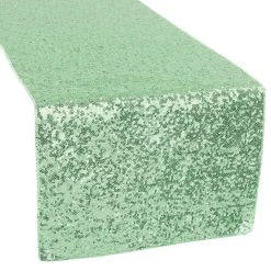 Standard Sequin Table Runner By Eastern Mills - Mint Green