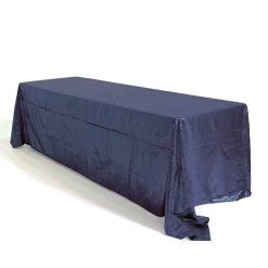 Rectangle 90" X 156" Sequin Tablecloth By Eastern Mills - Premium Quality - Navy Blue