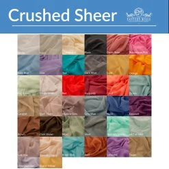 6 Panel Kit - Prefabricated Ceiling Drape Kit - 36ft Diameter - Select Drop, Fabric Kind, And Color! Option For All Attachments! -Event Decoration Sales Shop new crushedsheer swatch 2 235