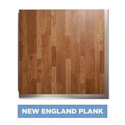 8ft By 8ft Premium Laminate Wood Dance Floor - Portable With Aluminum Side Paneling - Variety Of Finishes -Event Decoration Sales Shop new england plank 8ft by 8ft Premium Laminate Wood Dance Floor 4