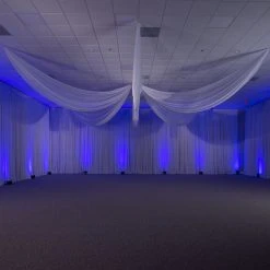 10 Panel Kit - Prefabricated Ceiling Drape Kit - 40ft Diameter - Select Drop, Fabric Kind, And Color! Option For All Attachments! -Event Decoration Sales Shop panel kit prefabricated ceiling drape kit 2