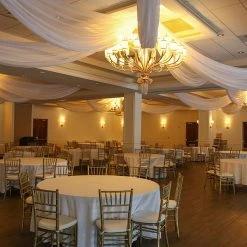 4 Panel Kit - Prefabricated Ceiling Drape Kit - 30ft Diameter - Select Drop, Fabric Kind, And Color! Option For All Attachments! -Event Decoration Sales Shop prefabricated fabric sheer 001 1 7