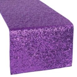 Standard Sequin Table Runner By Eastern Mills - Purple