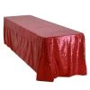 Rectangle 90" X 156" Sequin Tablecloth By Eastern Mills - Premium Quality - Red -Event Decoration Sales Shop red rectangle 90x156 sequin tablecloth 1