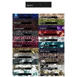 Square 90" X 90" Sequin Tablecloth By Eastern Mills - Premium Quality - Mint 7 Square 90" X 90" Sequin Tablecloth By Eastern Mills - Premium Quality - Mint -Event Decoration Sales Shop sequin taffeta back swatch colors 117